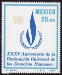 Sellos de America - Mxico -  XXXV Aniversario de la declaración de los derechos humanos