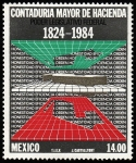 Stamps : America : Mexico :  Contaduría mayor de hacienda-HONESTIDAD , EFICIENCIA Y ORDEN EN TRES DIMENSIONES