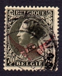 Stamps : Europe : Belgium :  REY BELGICA SOBREESTAMPADO