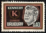 Stamps : America : Uruguay :  John Fitzgerald Kennedy