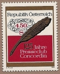 Sellos de Europa - Austria -  125 aniversario del Club de Prensa Concordia