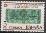 Stamps Spain -  BICENTENARIO INDEPENDENCIA EEUU