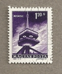 Stamps Hungary -  Torre de comunicaciones de Miskolc