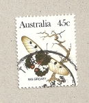 Stamps Australia -  Mariposa punteada