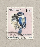 Stamps Australia -  Martín pescador del bosque