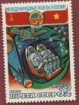 Stamps Russia -  Intercosmos - Cooperación con Viet-nam  - Regreso a  tierra