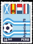 Stamps : America : Peru :  ARGENTINA 78 - XI CAMPEONATO MUNDIAL DE FÚTBOL