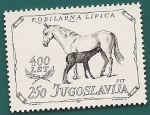 Stamps : Europe : Yugoslavia :  caballos lipizzanos de Lipica