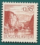 Stamps Yugoslavia -  Omis - ciudad y puerto - Dalmacia(Croacia)