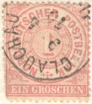 Stamps : Europe : Germany :  Ein Groschen 1868