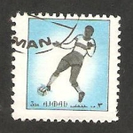 Stamps : Asia : United_Arab_Emirates :  ajman - futbolista