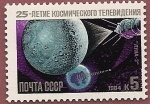 Stamps Russia -  Satélite artificial  Luna-3