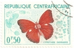 Stamps Central African Republic -  Mariposa