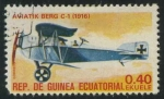 Stamps Equatorial Guinea -  Aviones - Aviatik Berg C-1 (1916)
