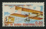 Stamps : Africa : Equatorial_Guinea :  Aviones - Biplano Delagrange (1907)