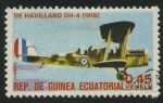 Stamps Equatorial Guinea -  Aviones - De Havilland DH-4 (1916)