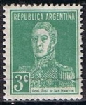 Stamps Argentina -  Scott  326  General San Martin