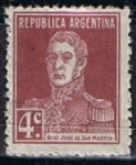 Sellos de America - Argentina -  Scott  327  General San Martin