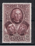 Stamps : Europe : Spain :  Edifil  565  Descubrimiento de América.  " Cristóbal Colón y los hermanos Pinzón. "