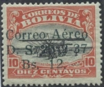 Stamps Bolivia -  Sellos sobrecargados