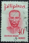 Stamps Philippines -  General Miguel Malvar y Carpio (1865-1911)