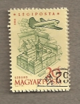 Sellos de Europa - Hungra -  Avión sobrevolando Szeged