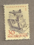 Stamps Hungary -  Avión sobrevolando Sarospatakt