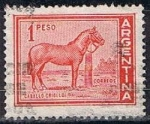 Stamps Argentina -  Scott  689  Aninales domesticos (Caballo) (7)