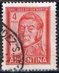 Stamps Argentina -  Scott  694  Jose San Martin (3)