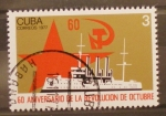 Sellos de America - Cuba -  60 aniversario revolucion de octubre