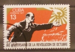 Stamps Cuba -  60 aniversario de la revolucion de octubre