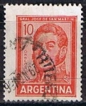 Sellos de America - Argentina -  Scott  695D  Jose San Martin