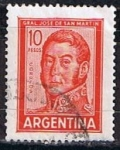 Stamps Argentina -  Scott  695D  Jose San Martin (2)