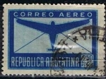 Stamps Argentina -  Scott  C42  Avion y sobre (4)