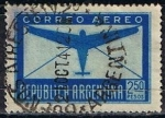 Stamps Argentina -  Scott  C42  Avion y sobre (6)