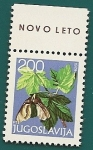 Stamps Yugoslavia -  Año nuevo - Naturaleza - Arce