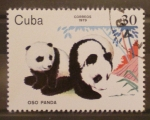 Stamps Cuba -  oso panda