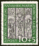 Stamps Germany -  DEUTSCHE BUNDES POST - 700 AÑOS DE MARÍA IGLESIA LÜBECK