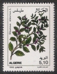 Sellos del Mundo : Africa : Argelia : FLORES: 6.102.022,00-MEDICINAL-Rhamnus alaternus