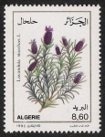 Stamps : Africa : Algeria :  FLORES: 6.102.024,00-MEDICINAL-Lavandula stoechas