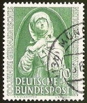 Stamps Germany -  DEUTSCHE BUNDES POST - 100 JAHRE GERMANISCHES - NATIONAL MUSEUM NURNBERG 