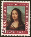 Stamps Germany -  DEUTSCHE BUNDES POST - LEONARDO DA VINCI - MONA LISA