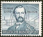 Stamps Germany -  DEUTSCHE BUNDES POST - 75 JAHRE OTTO MOTOR