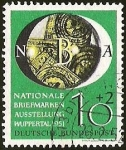Stamps Germany -  DEUTSCHE BUNDES POST - NATIONALE BRIEFMARKEN AUSSTELLUNG WUPPERTAL