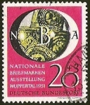Stamps Germany -  DEUTSCHE BUNDES POST - NATIONALE BRIEFMARKEN AUSSTELLUNG WUPPERTAL