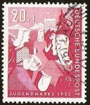 Stamps Germany -  DEUTSCHE BUNDES POST - JUGEND MARKE