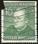 Stamps Germany -  DEUTSCHE BUNDES POST - DR: CARL SONNENSCHEIN
