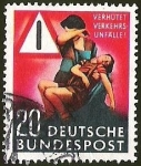 Stamps Germany -  DEUTSCHE BUNDES POST - VERHUTET VERKEHRS UN FALLE