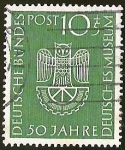 Stamps Germany -  DEUTSCHE BUNDES POST - 50 JAHRE MUSEUM IN MUNCHEN 