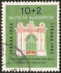 Stamps Germany -  DEUTSCHE BUNDES POST - IFRABA PORTAL DESPALAIS THURN UND TAXIS FRANKFURT